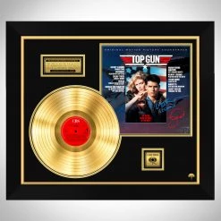 RARE-T Limited Edition Frames Top Gun Limited Signature Edition Studio Licensed Gold LP Custom Frame