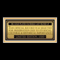 RARE-T Limited Edition Frames Top Gun Limited Signature Edition Studio Licensed Gold LP Custom Frame