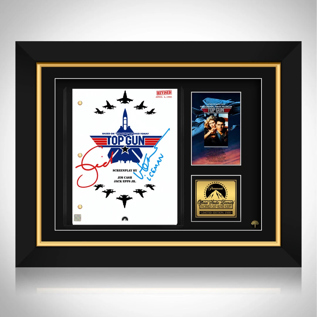 RARE-T Limited Edition Frames Top Gun Movie Script Limited Signature Edition Studio Licensed Custom Frame 1 RARE-T Limited Edition Frames Top Gun Movie Script Limited Signature Edition Studio Licensed Custom Frame