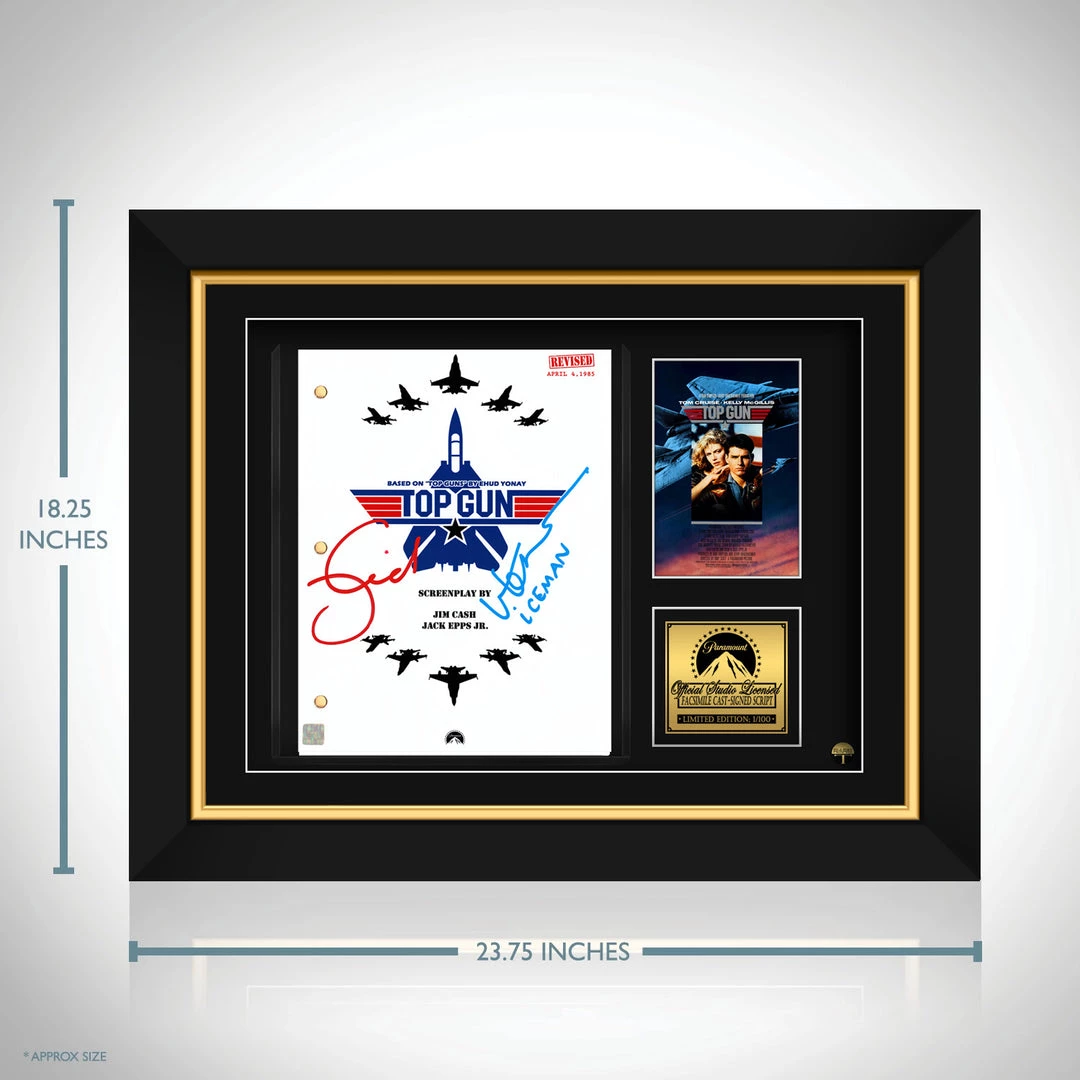 RARE-T Limited Edition Frames Top Gun Movie Script Limited Signature Edition Studio Licensed Custom Frame 7 RARE-T Limited Edition Frames Top Gun Movie Script Limited Signature Edition Studio Licensed Custom Frame