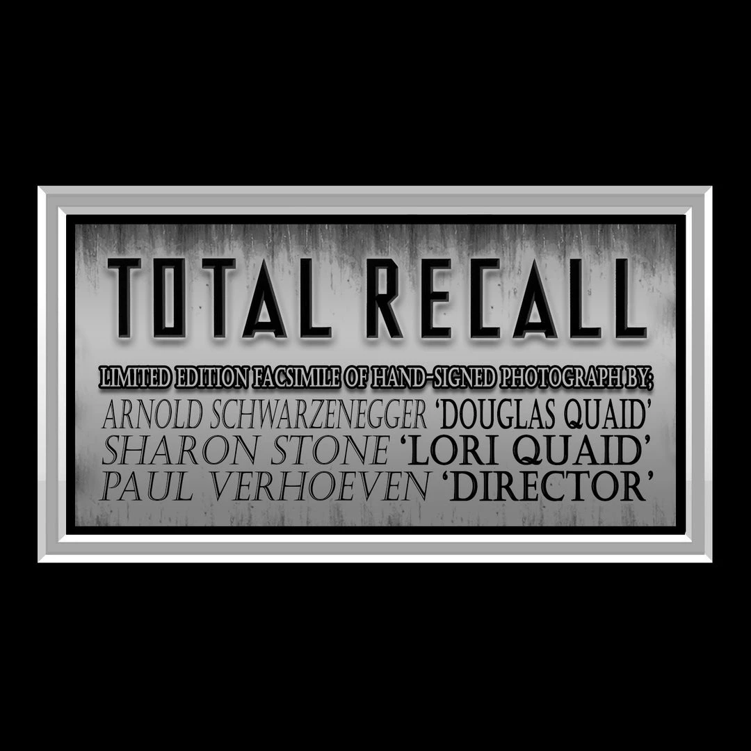 RARE-T Limited Edition Frames Total Recall Limited Signature Edition Studio Licensed Photo Custom Frame 3 RARE-T Limited Edition Frames Total Recall Limited Signature Edition Studio Licensed Photo Custom Frame