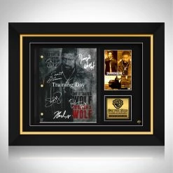 RARE-T Training Day Movie Script Limited Signature Edition Studio Licensed Custom Frame Limited Edition Frames