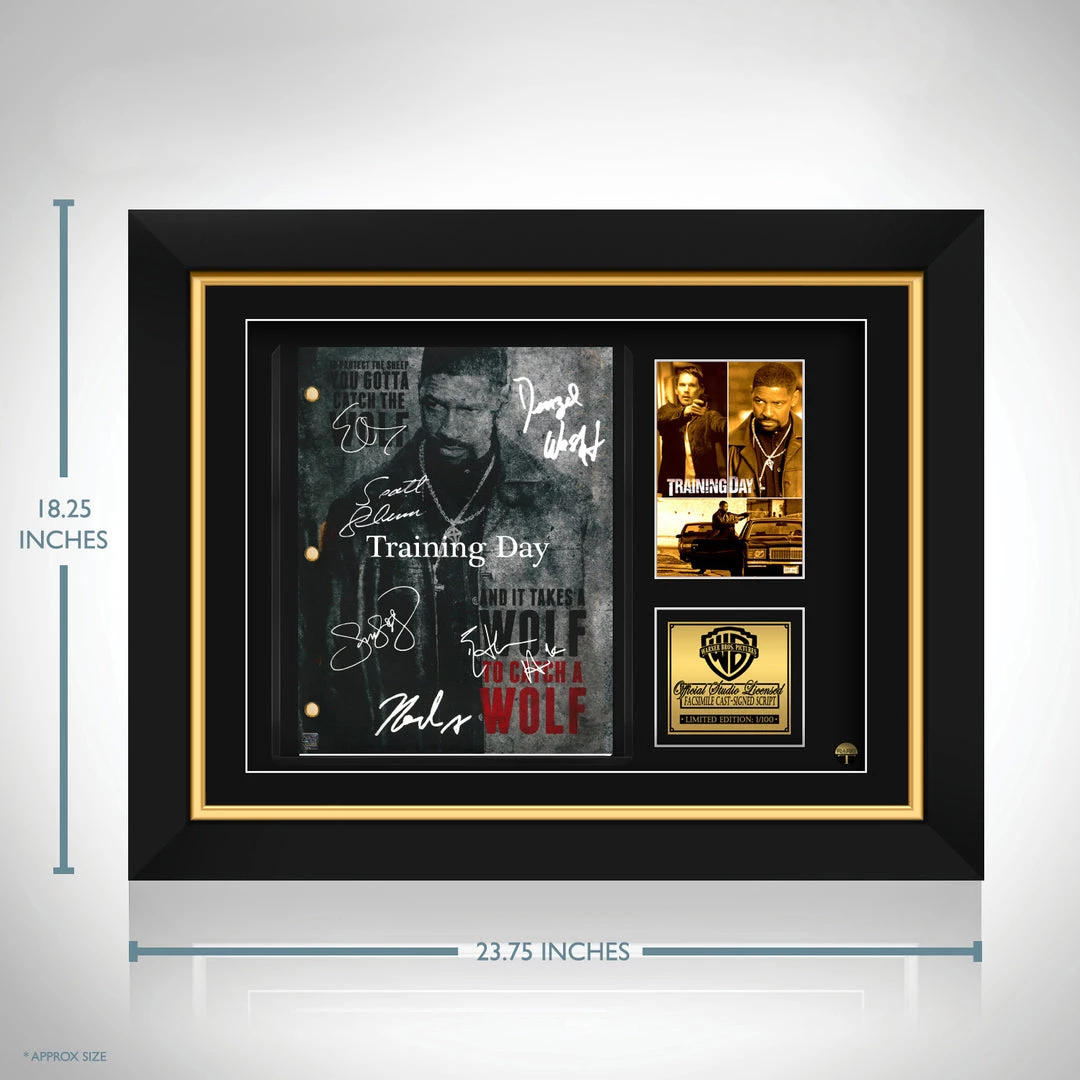 RARE-T Training Day Movie Script Limited Signature Edition Studio Licensed Custom Frame Limited Edition Frames 3 RARE-T Training Day Movie Script Limited Signature Edition Studio Licensed Custom Frame Limited Edition Frames
