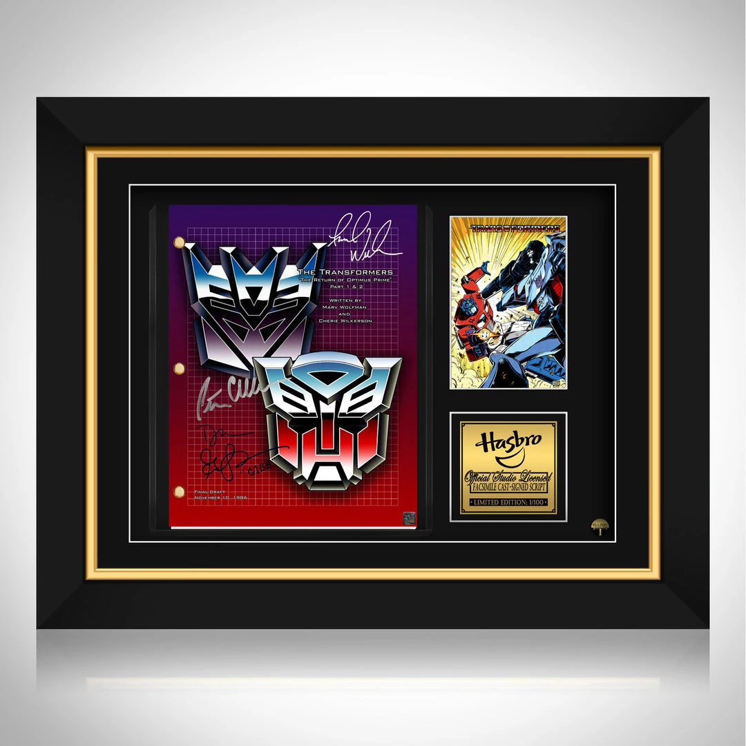 RARE-T Transformers Animated Script Limited Signature Edition Studio Licensed Custom Frame Limited Edition Frames 1 RARE-T Transformers Animated Script Limited Signature Edition Studio Licensed Custom Frame Limited Edition Frames