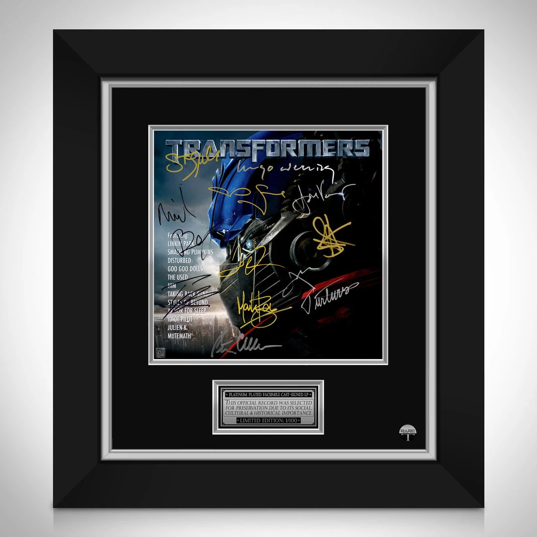 RARE-T Limited Edition Frames Transformers Soundtrack LP Cover Limited Signature Edition Studio Licensed Custom Frame 1 RARE-T Limited Edition Frames Transformers Soundtrack LP Cover Limited Signature Edition Studio Licensed Custom Frame
