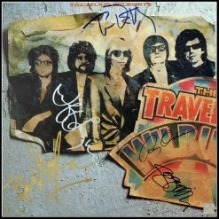 Rare-T The Traveling Wilburys Volume 1 Limited Signature Edition Studio Licensed Gold LP Custom Frame Limited Edition Frames
