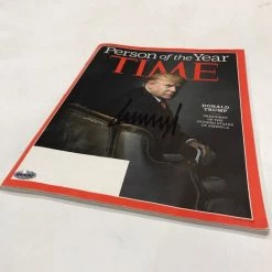APW Donald Trump December 2016 Time Magazine Hand-Signed By Donald Trump Signed Memorabilia