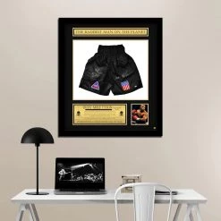 PPC Mike Tyson - PSA/DNA Certified Hand-Signed Boxing Trunks Custom Frame