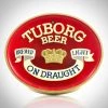 RARE-T Tuborg Beer Original Vintage Embossed Bar Advertisement Ready To Ship! 48 Hour Shipping!