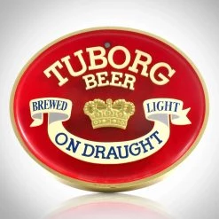 RARE-T Tuborg Beer Original Vintage Embossed Bar Advertisement Ready To Ship! 48 Hour Shipping!