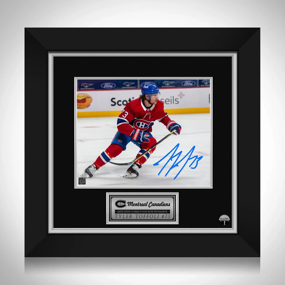 RARE-T Sports Memorabilia Montreal Canadiens Tyler Toffoli Limited Signature Edition Studio Licensed Photo Custom Frame 1 RARE-T Sports Memorabilia Montreal Canadiens Tyler Toffoli Limited Signature Edition Studio Licensed Photo Custom Frame