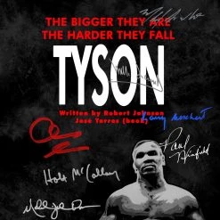 RARE-T Tyson 1995 Transcript Limited Signature Edition Studio Licensed Custom Frame Sports Memorabilia