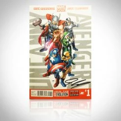 Rare-T Signed Comic Memorabilia Uncanny Avengers #1 Hand-Signed Comic Book By John Cassaday Custom Frame