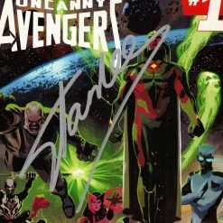 APW Uncanny Avengers (2015)#1 Hand-Signed Comic Book By Stan Lee Custom Frame