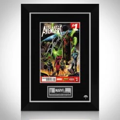 APW Uncanny Avengers (2015)#1 Hand-Signed Comic Book By Stan Lee Custom Frame