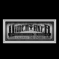 RARE-T Sports Memorabilia The Undertaker WWE Photo Limited Signature Edition Licensed Custom Frame