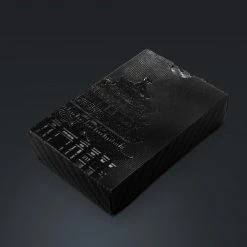 RARE-T Obsidian Carbonite Black Diamond Playing Cards With Buddha Temple Pattern Game Room 11 RARE-T Obsidian Carbonite Black Diamond Playing Cards With Buddha Temple Pattern Game Room