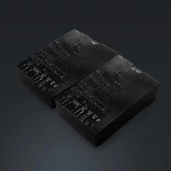 RARE-T Obsidian Carbonite Black Diamond Playing Cards With Buddha Temple Pattern Game Room 10 RARE-T Obsidian Carbonite Black Diamond Playing Cards With Buddha Temple Pattern Game Room