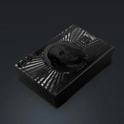 RARE-T Game Room Black On Black Obsidian Carbonite Playing Cards With 100 Usd Pattern 12 RARE-T Game Room Black On Black Obsidian Carbonite Playing Cards With 100 Usd Pattern