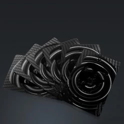 RARE-T Game Room Black On Black Obsidian Carbonite Playing Cards With Che Guevara Pattern 7 RARE-T Game Room Black On Black Obsidian Carbonite Playing Cards With Che Guevara Pattern