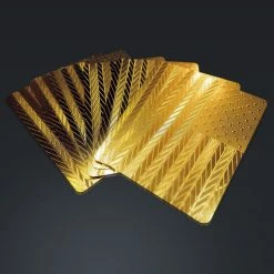 RARE-T 24K Gold Plated Playing Cards - US Flag Playing Cards With Elegant Display Box