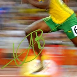 RARE-T Usain Bolt Olympics Photo Limited Signature Edition Studio Licensed Custom Frame