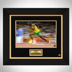 RARE-T Usain Bolt Olympics Photo Limited Signature Edition Studio Licensed Custom Frame