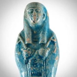 Best Of Egypt Ushabti Tomb Statue- Egyptian Faience Blue Glazed Ushabti Tomb Statue From 664-332 BC Museum Display Ancient Artifacts