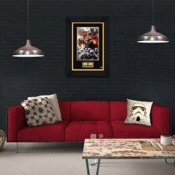 VAULT COLLECTIBLES Star Wars- Darth Vader & Stormtroopers Hand-Signed Art Print By Illustrator Dave Dorman Custom Frame Signed Memorabilia