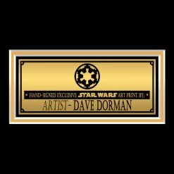 VAULT COLLECTIBLES Star Wars- Darth Vader & Stormtroopers Hand-Signed Art Print By Illustrator Dave Dorman Custom Frame Signed Memorabilia