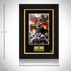 VAULT COLLECTIBLES Star Wars- Darth Vader & Stormtroopers Hand-Signed Art Print By Illustrator Dave Dorman Custom Frame Signed Memorabilia