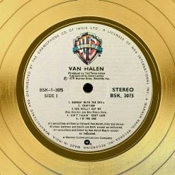 RARE-T Van Halen Van Halen Gold LP Limited Signature Edition Studio Licensed Custom Frame