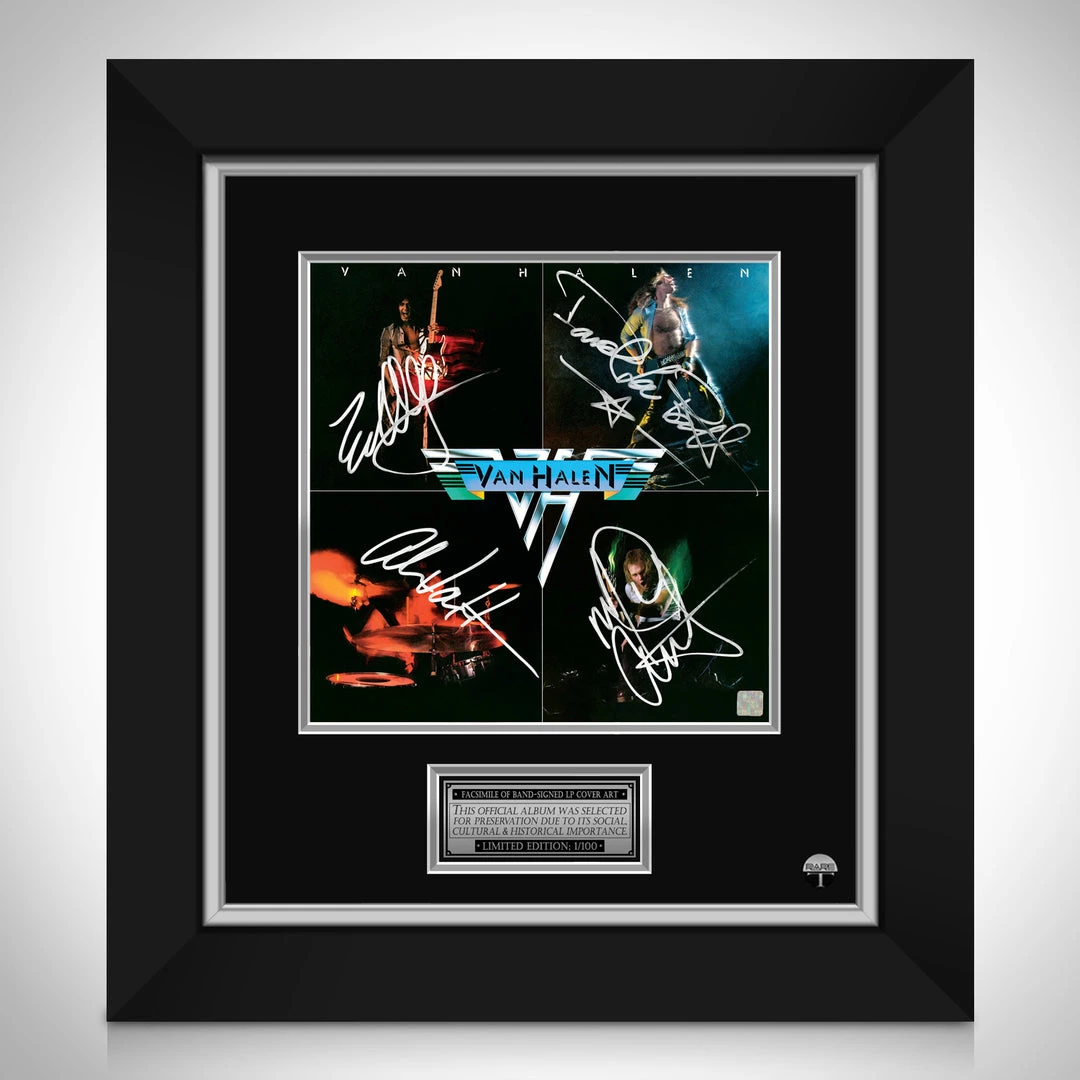 RARE-T Van Halen Van Halen LP Cover Limited Signature Edition Studio Licensed Custom Frame Limited Edition Frames 1 RARE-T Van Halen Van Halen LP Cover Limited Signature Edition Studio Licensed Custom Frame Limited Edition Frames