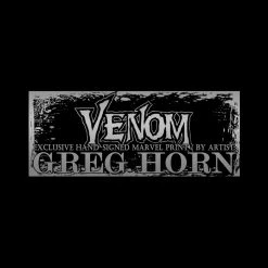 VAULT COLLECTIBLES Venom- Hand-Signed Artwork Print By Artist Greg Horn Custom Frame Signed Memorabilia