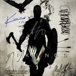 RARE-T Vikings Script Limited Signature Edition Studio Licensed Custom Frame Limited Edition Frames