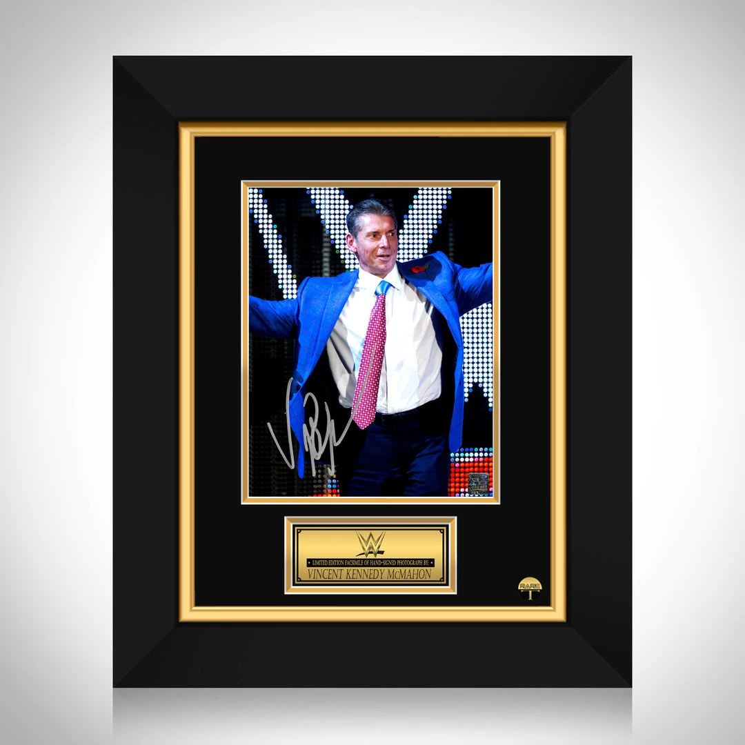 RARE-T Vince McMahon Limited Signature Edition Studio Licensed Photo Custom Frame Sports Memorabilia 1 RARE-T Vince McMahon Limited Signature Edition Studio Licensed Photo Custom Frame Sports Memorabilia