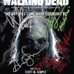 RARE-T The Walking Dead Script Limited Signature Edition Studio Licensed Custom Frame