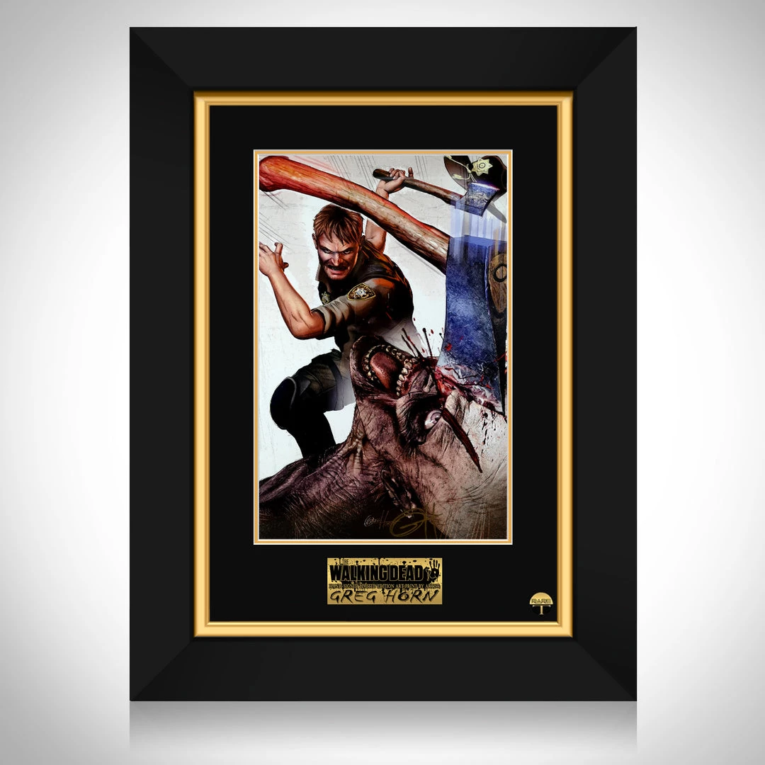 VAULT COLLECTIBLES Signed Memorabilia The Walking Dead- Hand-Signed Original Artwork By Artist Greg Horn Custom Frame 1 VAULT COLLECTIBLES Signed Memorabilia The Walking Dead- Hand-Signed Original Artwork By Artist Greg Horn Custom Frame