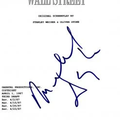 RARE-T Wall Street- Limited Signature Edition Studio Licensed Script Custom Frame Limited Edition Frames