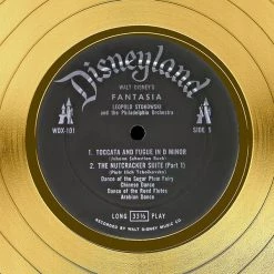 RARE-T Limited Edition Frames Walt Disney Mickey Mouse Fantasia Gold LP Soundtrack Limited Signature Edition Custom Frame 14 RARE-T Limited Edition Frames Walt Disney Mickey Mouse Fantasia Gold LP Soundtrack Limited Signature Edition Custom Frame