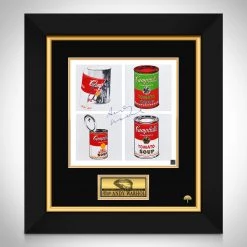 RARE-T Andy Warhol Campbell's Soup Collage Photo Limited Signature Edition Licensed Custom Frame
