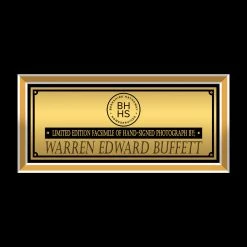 RARE-T Warren Buffett Photo Limited Signature Edition Licensed Custom Frame Limited Edition Frames