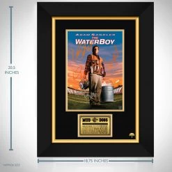 RARE-T Waterboy Limited Signature Edition Studio Licensed Mini Poster Custom Frame Sports Memorabilia
