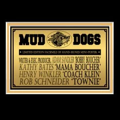 RARE-T Waterboy Limited Signature Edition Studio Licensed Mini Poster Custom Frame Sports Memorabilia