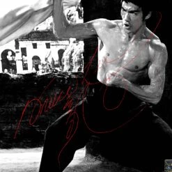RARE-T Sports Memorabilia Way Of The Dragon Chuck Norris & Bruce Lee Photo Limited Signature Edition Studio Licensed Custom Frame