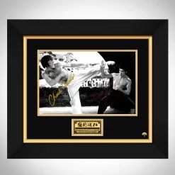 RARE-T Sports Memorabilia Way Of The Dragon Chuck Norris & Bruce Lee Photo Limited Signature Edition Studio Licensed Custom Frame