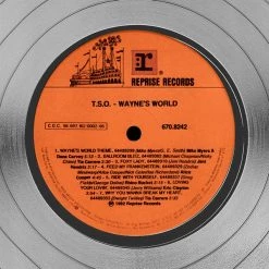 Rare-T Wayne's World Soundtrack Platinum LP Limited Signature Edition Studio Licensed Custom Frame