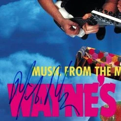 Rare-T Wayne's World Soundtrack Gold LP Limited Signature Edition Studio Licensed Custom Frame