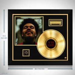 RARE-T The Weeknd After Hours Gold LP Limited Signature Edition Studio Licensed Custom Frame Limited Edition Frames
