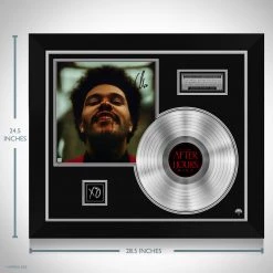 RARE-T Limited Edition Frames The Weeknd After Hours Platinum LP Limited Signature Edition Studio Licensed Custom Frame